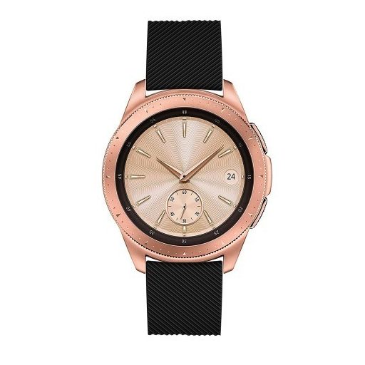 Samsung Galaxy Watch 42mm Szíj Sport Style Series Szilikon Pótszíj Fekete