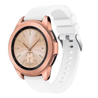   Samsung Galaxy Watch 42mm Szíj Sport Style Series Szilikon Pótszíj Fehér