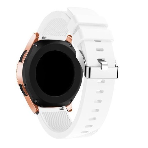 Samsung Galaxy Watch 42mm Szíj Sport Style Series Szilikon Pótszíj Fehér
