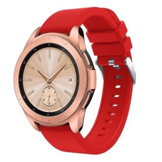   Samsung Galaxy Watch 42mm Szíj Sport Style Series Szilikon Pótszíj Piros