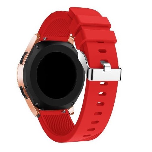 Samsung Galaxy Watch 42mm Szíj Sport Style Series Szilikon Pótszíj Piros