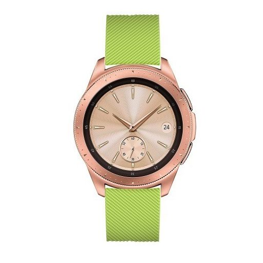 Samsung Galaxy Watch 42mm Szíj Sport Style Series Szilikon Pótszíj Zöld