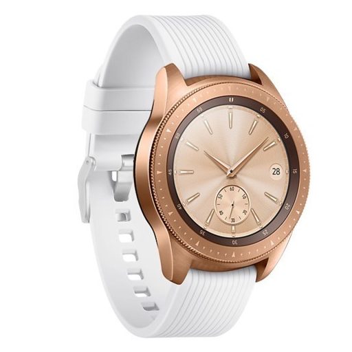Samsung Galaxy Watch 42mm Óraszíj - Pótszíj Szilikon Stripe Texture Style RMPACK Fehér