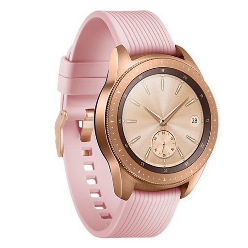 Samsung Galaxy Watch 42mm Óraszíj - Pótszíj Szilikon Stripe Texture Style RMPACK Rózsaszín