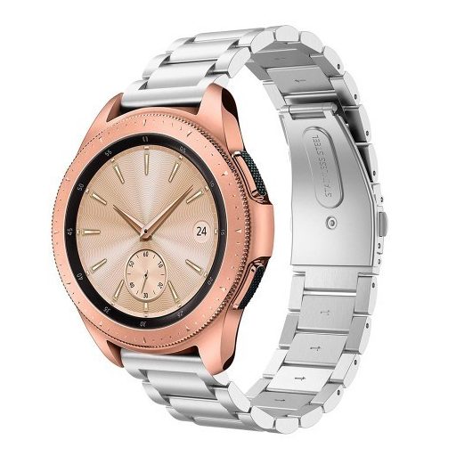 Samsung Galaxy Watch 42mm Pótszíj Fémszíj Óraszíj - Ezüst