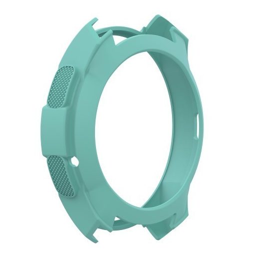 Samsung Galaxy Watch 42mm Szilikon Tok - Keretvédelemmel Cián
