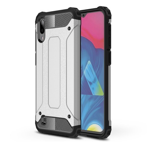 Samsung Galaxy M10 Ütésálló Armor Tok Guard Series 2in1 Ezüst