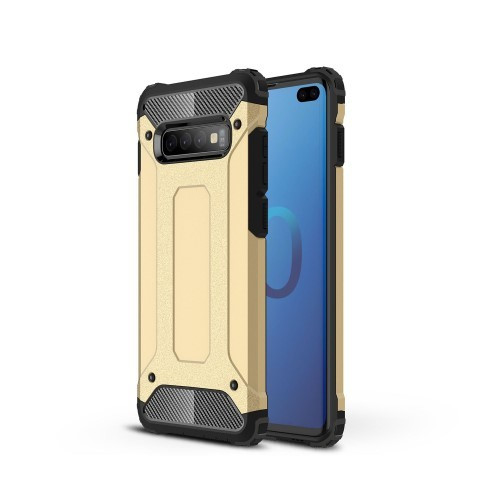 Samsung Galaxy S10 Plus / Galaxy S10+ Ütésálló Armor Tok Guard Series 2in1 Arany
