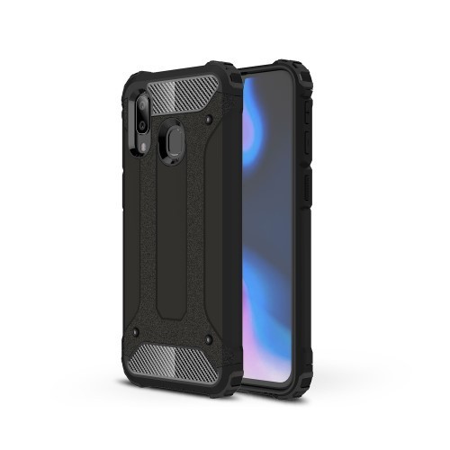Samsung Galaxy A40 Ütésálló Armor Tok Guard Series 2in1 Fekete