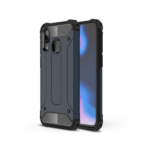 Samsung Galaxy A40 Ütésálló Armor Tok Guard Series 2in1 Sötétkék
