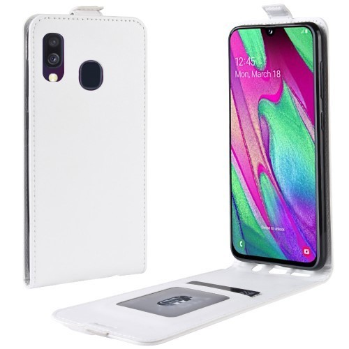 Samsung Galaxy A40 Flip Tok Mágneses Fehér