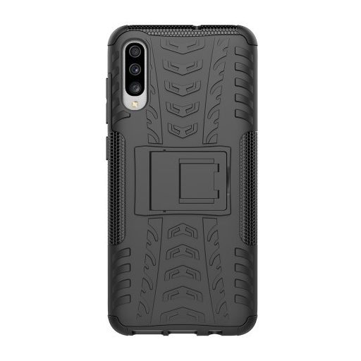 Samsung Galaxy A70 Ütésálló Tok Kitámasztható 2in1 Hybrid Fekete