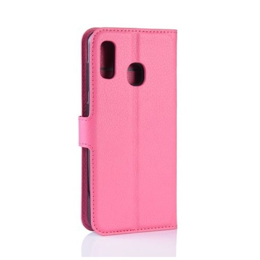 Samsung Galaxy A20e Notesz Tok Business Series Kitámasztható Bankkártyatartóval Pink