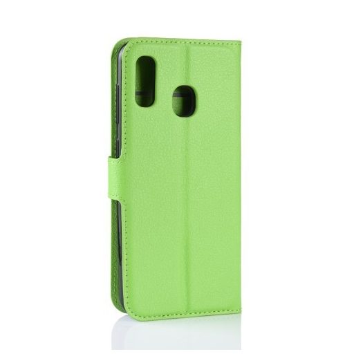 Samsung Galaxy A20e Notesz Tok Business Series Kitámasztható Bankkártyatartóval Zöld