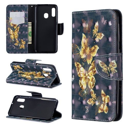 Samsung Galaxy A20e Tok Bankkártyatartóval Notesz Mintás Kitámasztható -RMPACK- Life&Dreams LD07