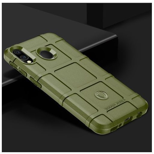 Samsung Galaxy A10 Ütésálló Tok Anti-Shock Series Rugged Shield -RMPACK- KatonaZöld