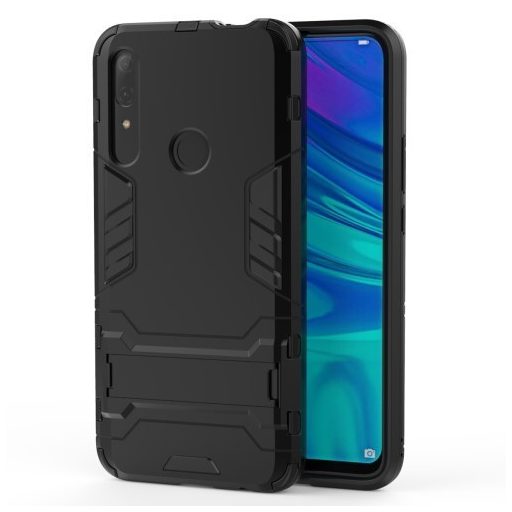 Huawei P Smart Z 2in1 Tok Ütésálló - Kitámasztható TPU Hybrid Fekete