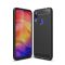 Xiaomi Redmi Note 7 Szilikon Tok Ütésállókivitel Karbon Mintázattal Fekete