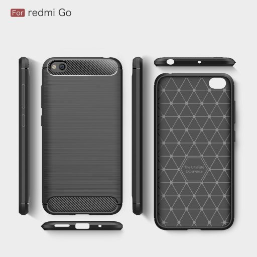Xiaomi Redmi GO Ütésállókivitel Karbon Mintázattal Fekete