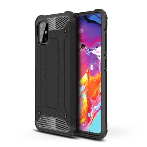 RMPACK Samsung Galaxy A51 Ütésálló Armor Tok Guard Series 2in1 Fekete