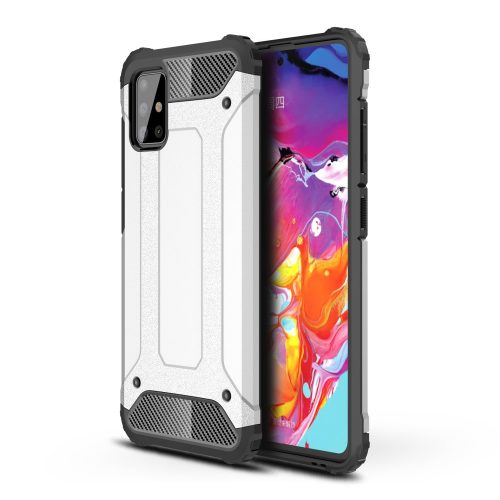 RMPACK Samsung Galaxy A51 Ütésálló Armor Tok Guard Series 2in1 Ezüst