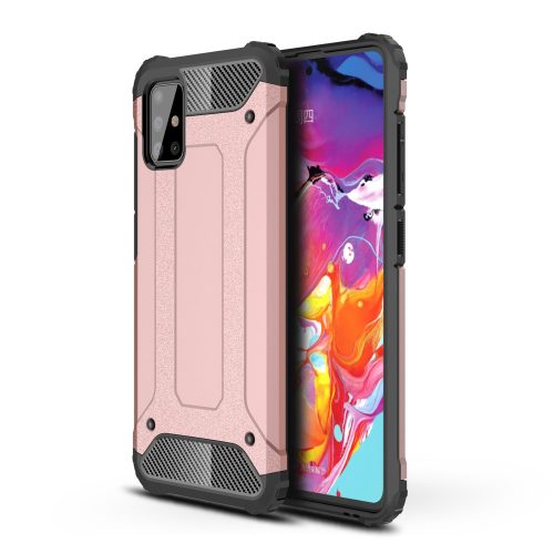 RMPACK Samsung Galaxy A51 Ütésálló Armor Tok Guard Series 2in1 Rózsaarany