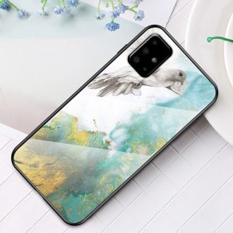   RMPACK Samsung Galaxy A51 Tok Fashion Ütésálló Márvány Mintás + Tempered Glass Hátlapi Üveg A05