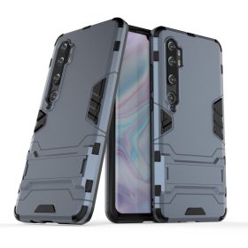   RMPACK Xiaomi Mi Note 10 / Mi Note 10 Pro 2in1 Tok Ütésálló - Kitámasztható TPU Hybrid Sötétkék