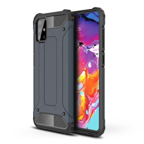 RMPACK Samsung Galaxy A71 Ütésálló Armor Tok Guard Series 2in1 Sötétkék