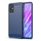 Samsung Galaxy S20 Plus Szilikon Tok Ütésállókivitel Karbon Mintázattal Sötétkék