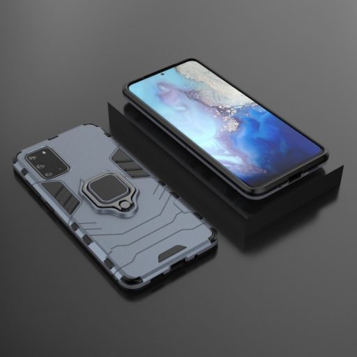 RMPACK Samsung Galaxy S20 Ütésálló Tok Ring Armor 2in1 TPU Hybrid Kék