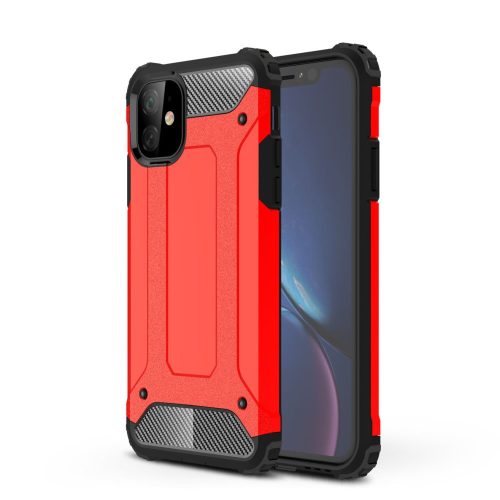 RMPACK iPhone 11 Ütésálló Tok TPU 2in1 Hybrid Piros