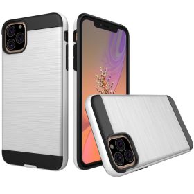   RMPACK iPhone 11 Ütésálló Tok Szálcsiszoltkivitel Ezüst