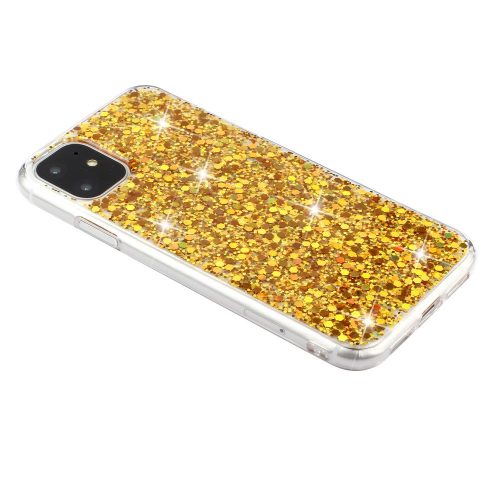 RMPACK iPhone 11 Csillámló Csillogó Szilikon Tok Arany