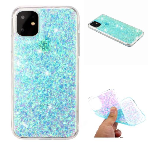 RMPACK iPhone 11 Csillámló Csillogó Szilikon Tok Kék