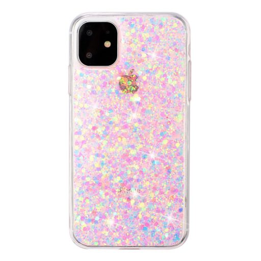 RMPACK iPhone 11 Csillámló Csillogó Szilikon Tok Pink