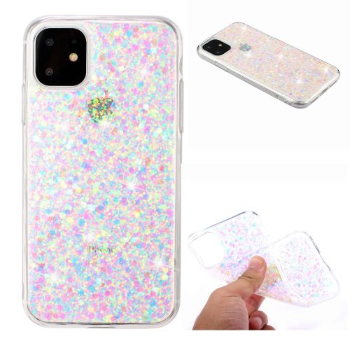 RMPACK iPhone 11 Csillámló Csillogó Szilikon Tok Rózsaszín