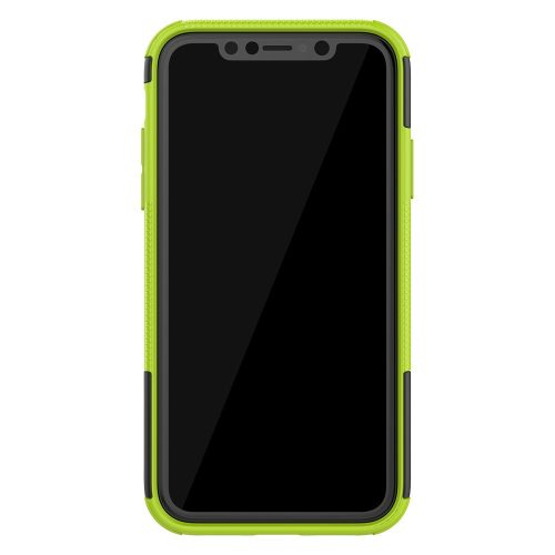 RMPACK iPhone 11 Kitámasztható Ütésálló Tok Cool Tyre Autógumi Mintás Zöld