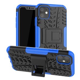   RMPACK iPhone 11 Kitámasztható Ütésálló Tok Cool Tyre Autógumi Mintás Kék