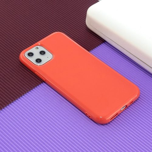 RMPACK iPhone 11 Szilikon Tok Glossy - Fényes Soft TPU Narancssárga