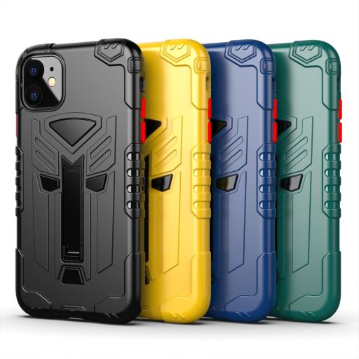 RMPACK iPhone 11 Ütésálló Tok Transformer Hybrid 2in1 Kitámasztható Fekete
