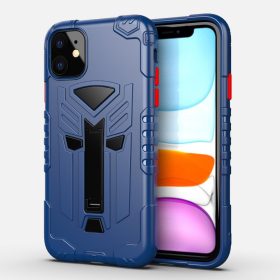   RMPACK iPhone 11 Ütésálló Tok Transformer Hybrid 2in1 Kitámasztható Kék