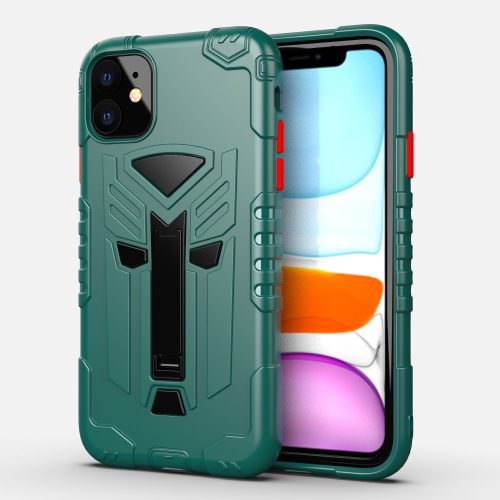 RMPACK iPhone 11 Ütésálló Tok Transformer Hybrid 2in1 Kitámasztható Zöld