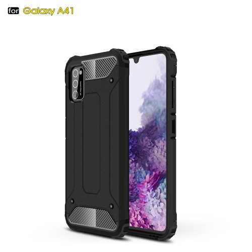 RMPACK Samsung Galaxy A41 Ütésálló Armor Tok Guard Series 2in1 Fekete