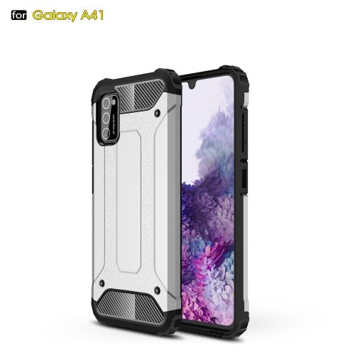 RMPACK Samsung Galaxy A41 Ütésálló Armor Tok Guard Series 2in1 Ezüst