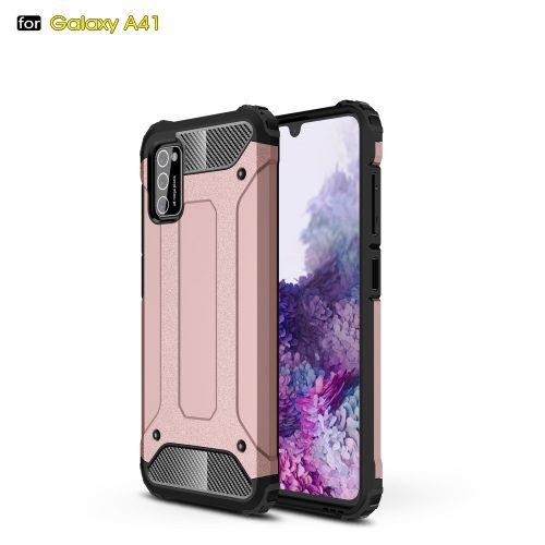 RMPACK Samsung Galaxy A41 Ütésálló Armor Tok Guard Series 2in1 Rózsarany