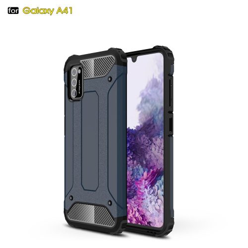 RMPACK Samsung Galaxy A41 Ütésálló Armor Tok Guard Series 2in1 Sötétkék