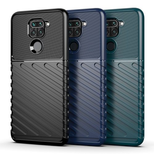 RMPACK Xiaomi Redmi Note 9 Szilikon Tok Twill Ütésálló Thunder Series Kivitel Sötétkék