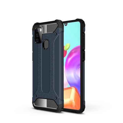 RMPACK Samsung Galaxy A21S Ütésálló Armor Tok Guard Series 2in1 Sötétkék