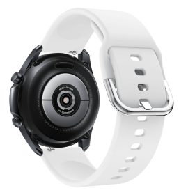   RMPACK Samsung Galaxy Watch 3 45mm Óraszíj Pótszíj Okosóra Szíj Szilikon Nature Fehér